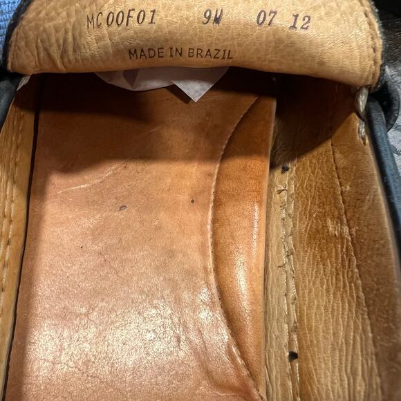 Peter Millar black leather horsebit driving loafers 9 Men main image 5